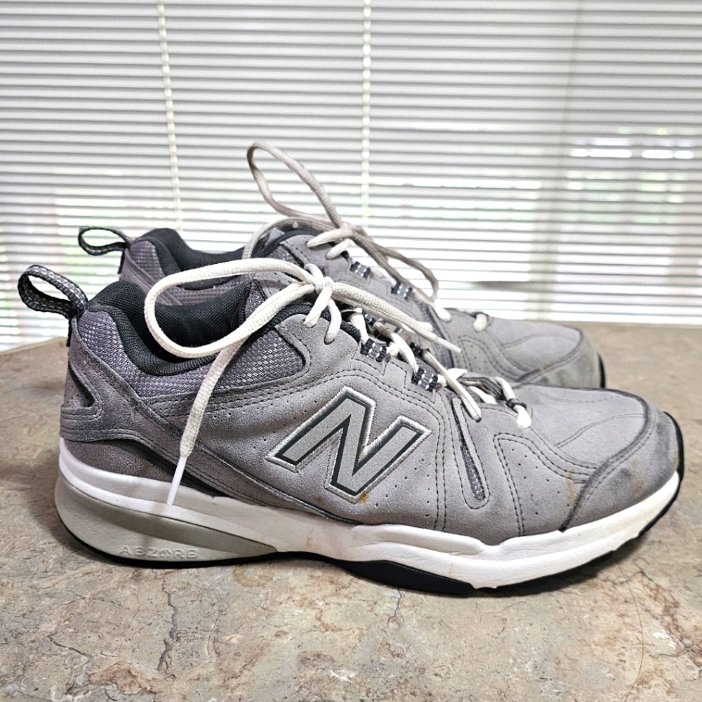 New Balance Mens 608 MX608UG5 Grey Suede Athletic Cross Trainer Shoes Size 9.5